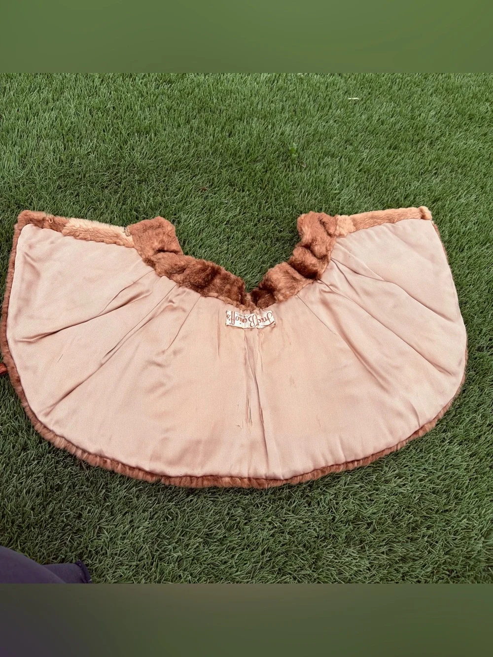 Buttersoft Genuine Sheared Beaver Fur Cape Collar Kids Fred Benioff 1940’s